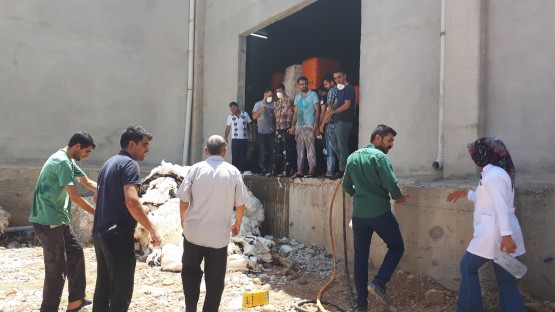 Tekstil fabrikasında yangın