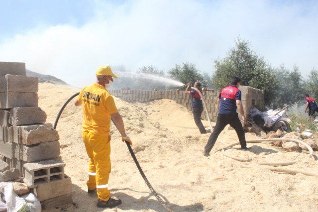 Yangında hayvanlar yaralandı, insanlar zehirlendi