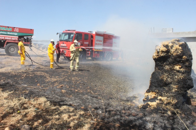 Yangında hayvanlar yaralandı, insanlar zehirlendi