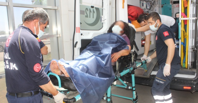 Satırla doğramaya kalktığı karısını ağır yaraladı