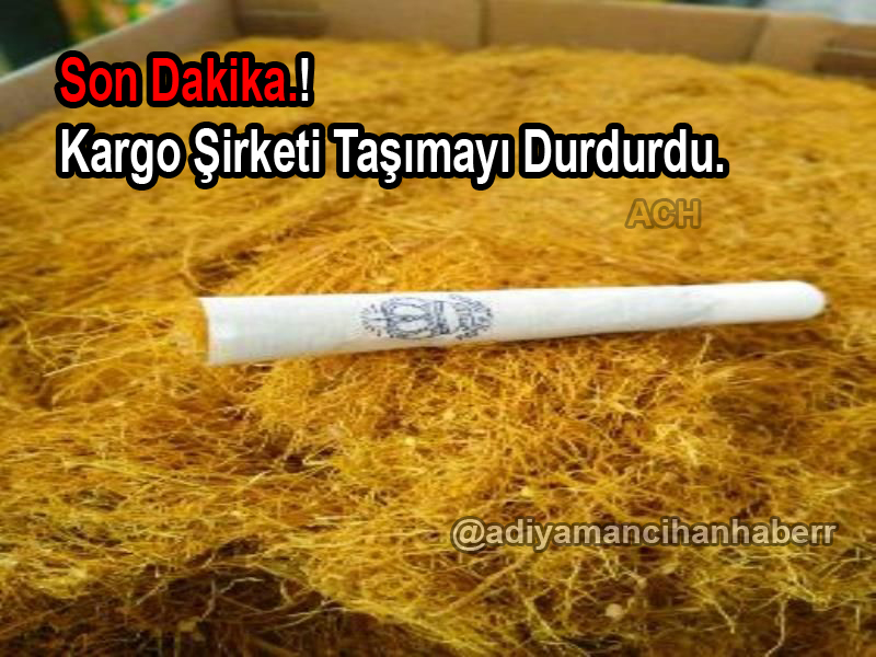Kargo şirketi tütün taşımacılığını durdurdu