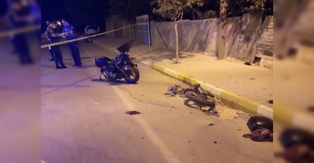 Motosiklet elektrik direğine çarparak parçalandı: 1 ölü