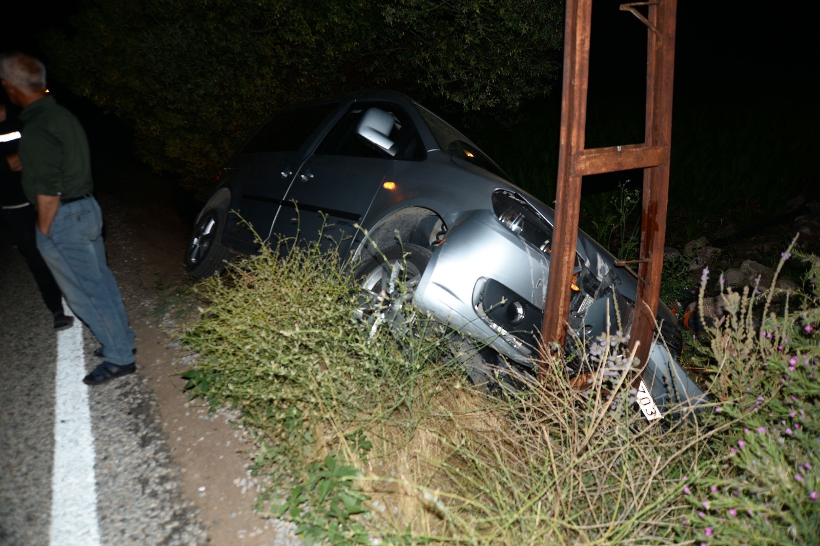 Çelikhan’da trafik kazası: 2 yaralı