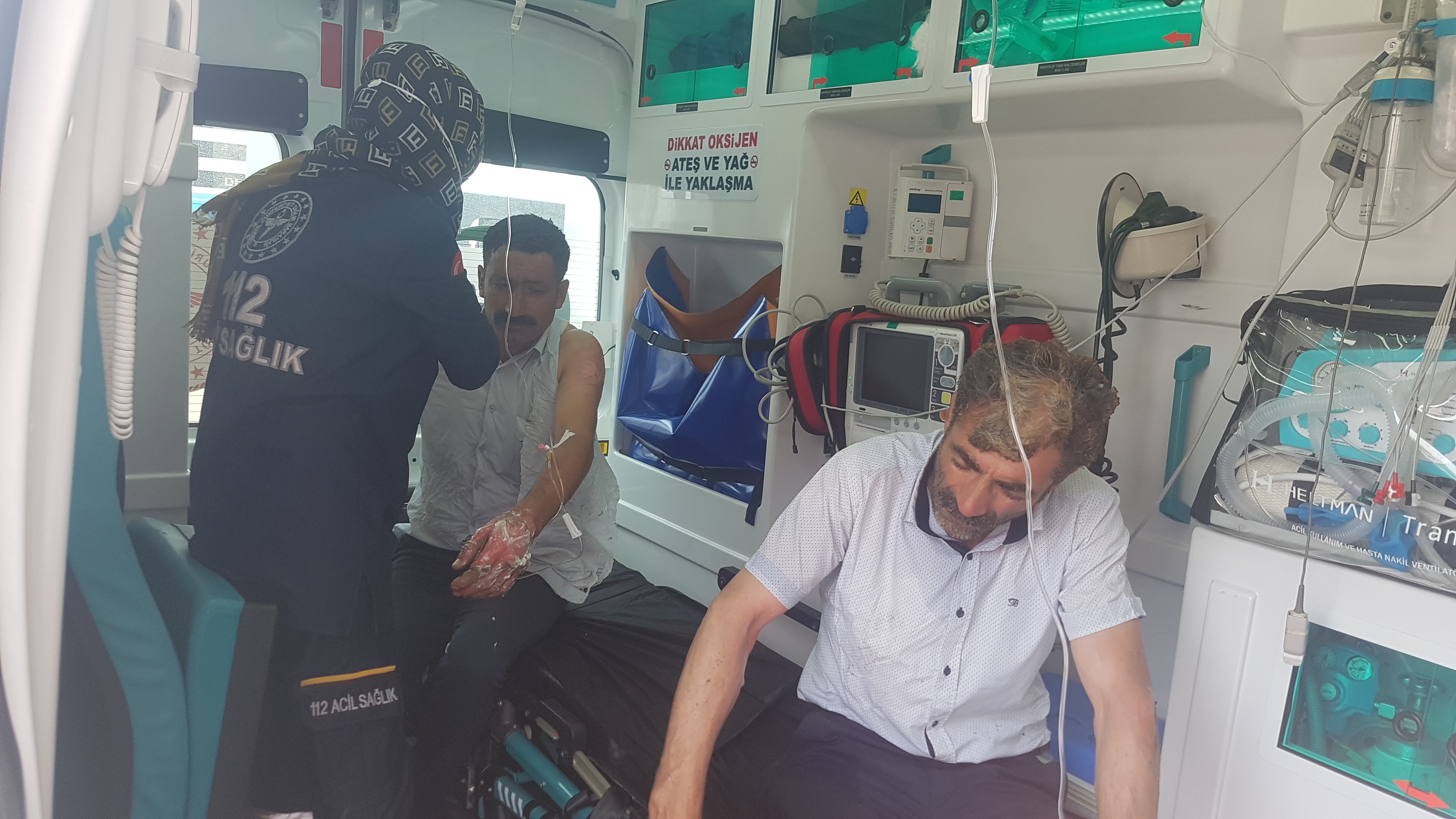 LPG’li otomobil bomba gibi patladı: 3 yaralı
