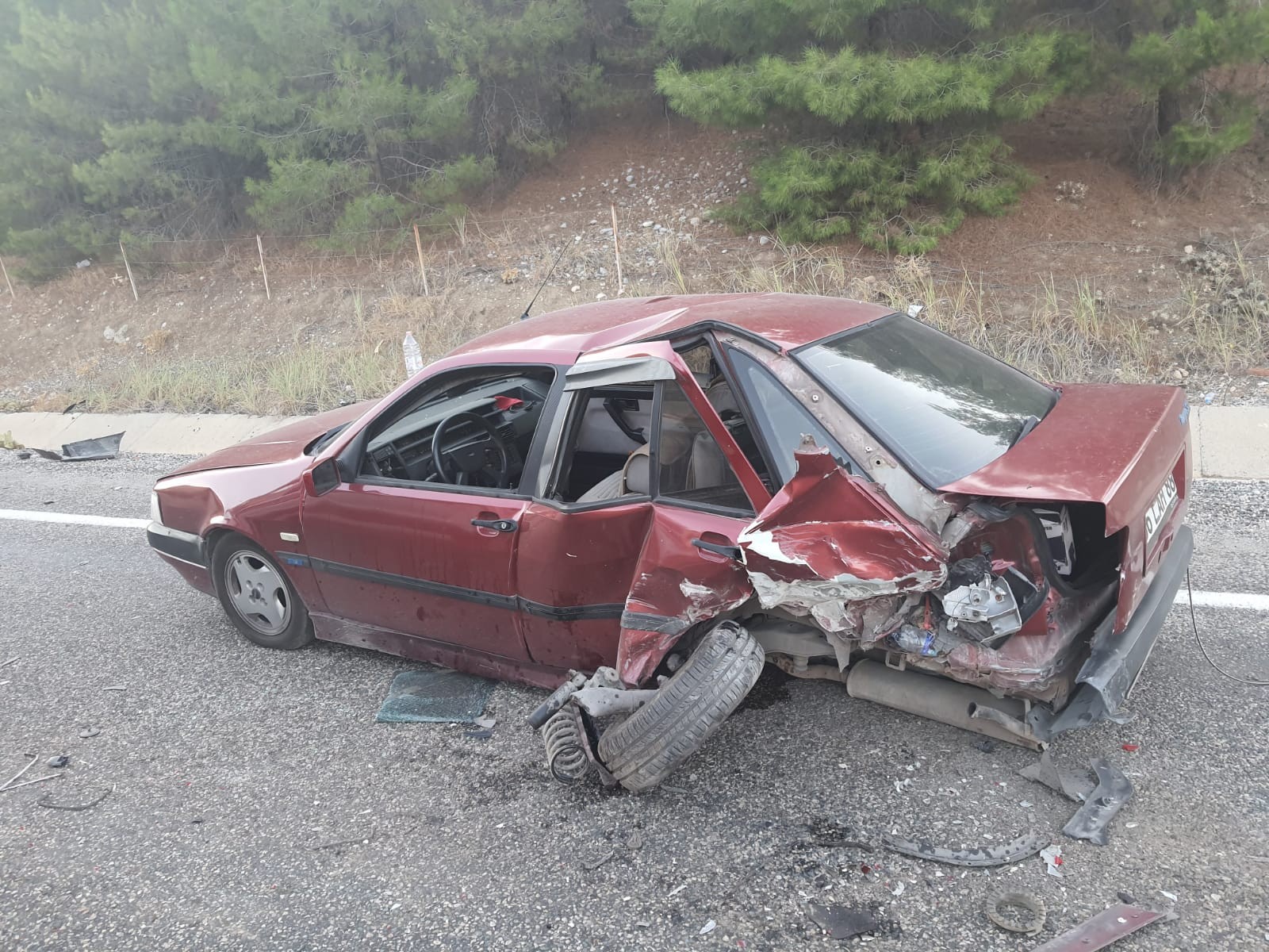 Yola çıkan köpek kazaya neden oldu: 2 yaralı