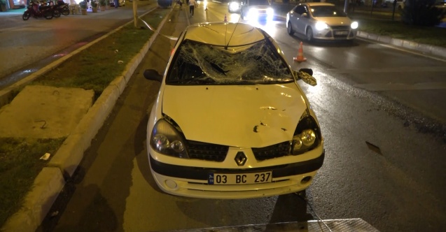 Otomobilin çarptığı bisikletli genç ağır yaralandı