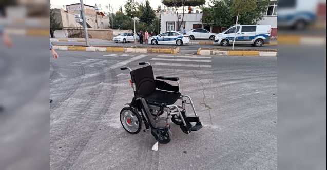 Otomobilin çarptığı engelli yaralandı