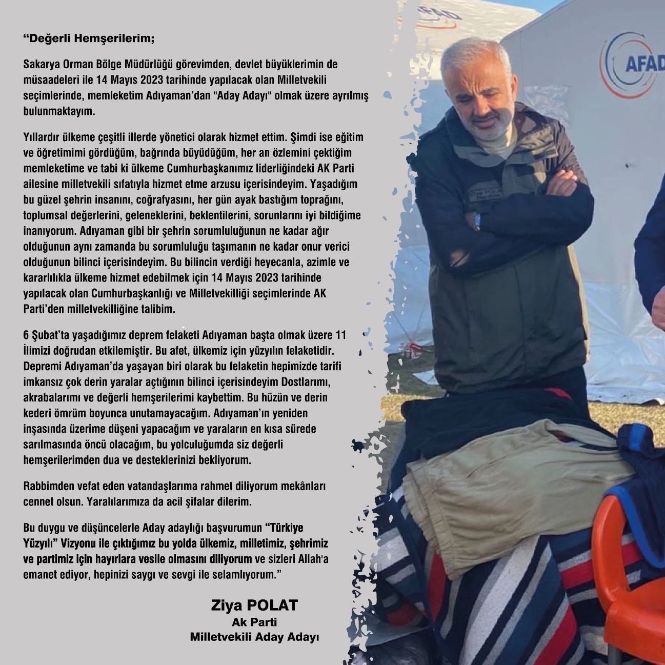 Müdür Polat, Milletvekili Aday Adaylığını Açıkladı