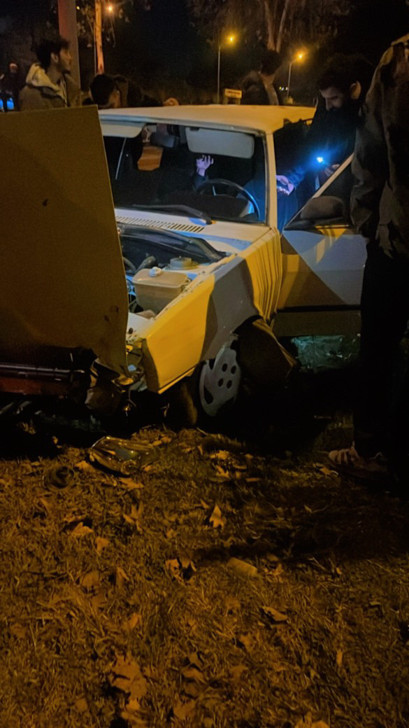 Kontrolden çıkıp refüje uçtu: 1 Yaralı