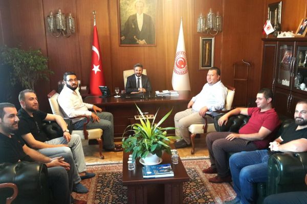 Adıyaman 1954 Spor Kulübü TBMM Başkanvekili Aydın’ı ziyaret etti