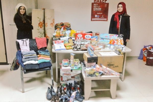 Adıyaman KYK’dan Halep için yardım kampanyası başladı