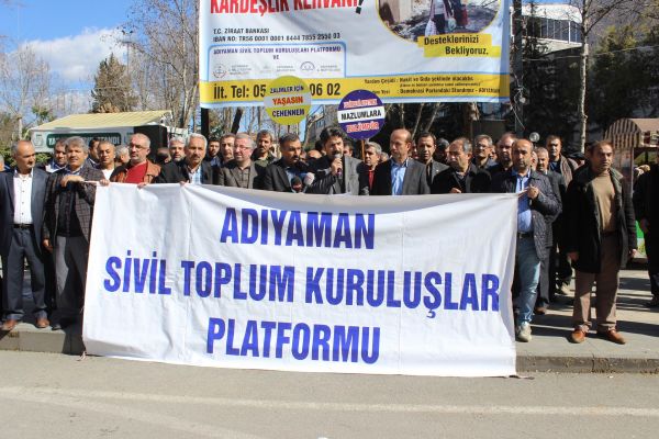 Adıyaman Sivil Toplum Kuruluşları Platformundan Teröre Tepki