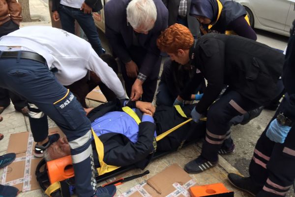  Adıyaman'da Belediye Başkanına motosiklet çarptı