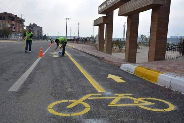 Adıyaman’da Bisiklet Yolu Yapıldı