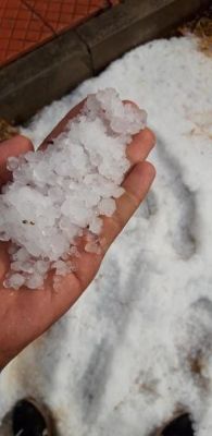 Adıyaman'da dolu etkili oldu