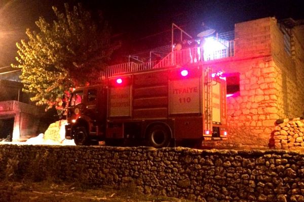 Adıyaman'da, ev yangını