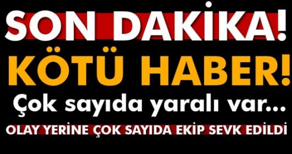 Adıyaman'da, feci kaza çok sayıda yaralı var