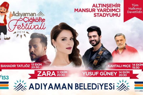 Adıyaman'da festival ve konserler yapılacak