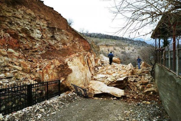 Adıyaman’da heyelan