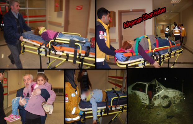 Adıyaman’da, İki Otomobil Çarpıştı: 11 Yaralı