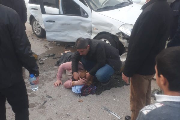 Adıyaman’da iki otomobil çarpıştı: 5 yaralı