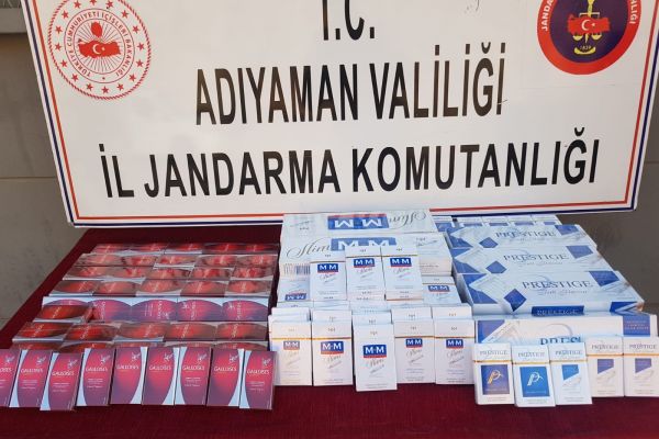 Adıyaman’da kaçak sigara ele geçirildi
