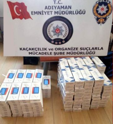 Adıyaman'da Kaçak Sigara Ele Geçirildi