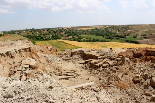 Adıyaman’da korkutan heyelan