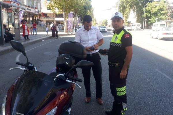 Adıyaman'da motosiklet denetimleri devam ediyor