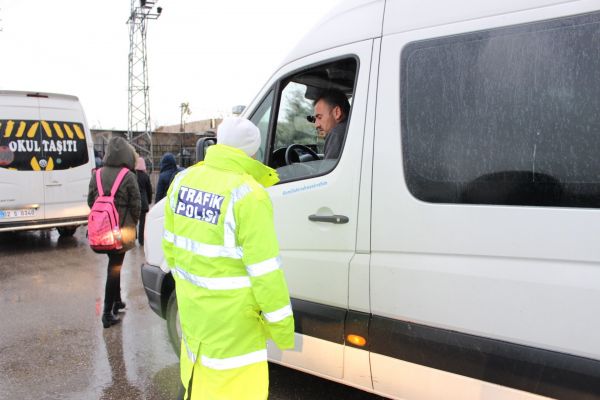 Adıyaman’da, öğrenci servisleri denetlendi