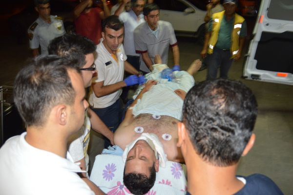 Adıyaman'da, polis memuruna saldırı