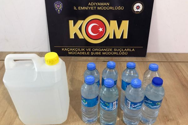 Adıyaman’da, sahte alkol operasyonu