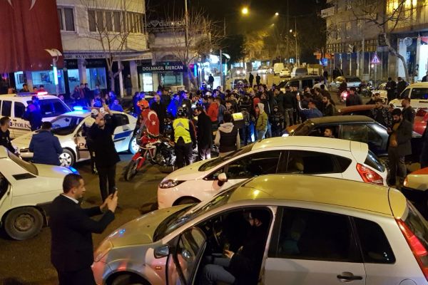 Adıyaman'da şehitler için konvoy düzenlendi