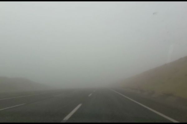 Adıyaman'da sis sürücülere zor anlar yaşattı
