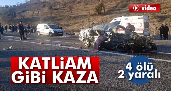 Adıyaman'da, tır otomobili biçti: 4 ölü, 2 yaralı
