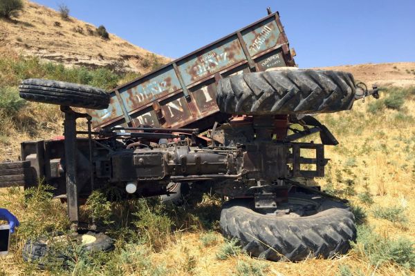Adıyaman’da traktör kazasında 5 kişi yaralandı