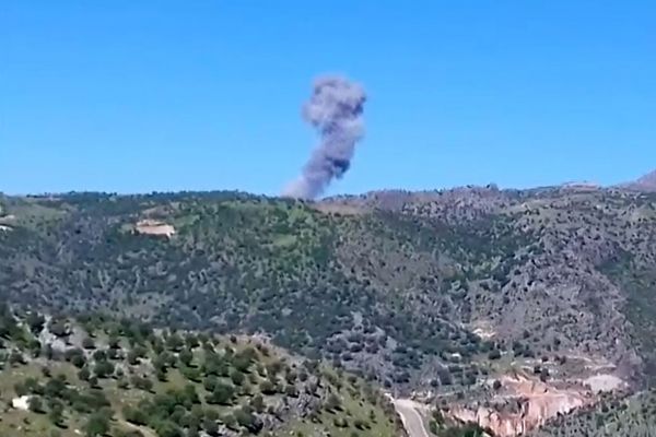 Adıyaman'daki operasyonda teröristlerin bombalandığı anlar kamerada