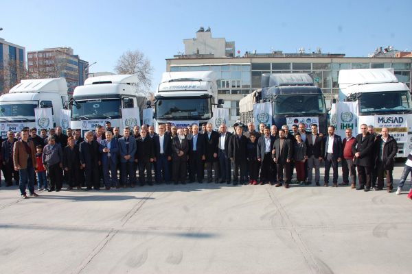 Adıyaman’dan, Suriye'ye 6 Tır Dolusu Yardım
