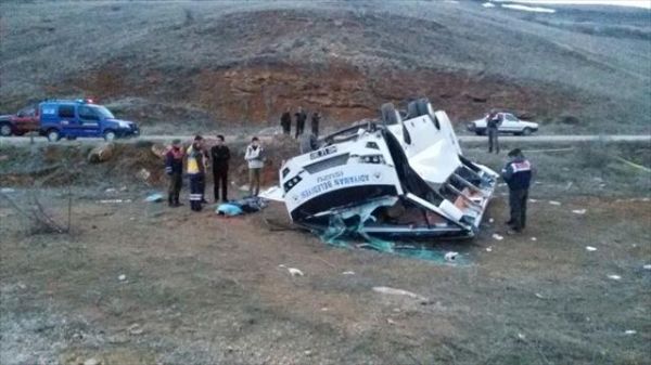 Adıyamanlı Sporcular Kaza Yaptı: 1 Ölü, 12 Yaralı