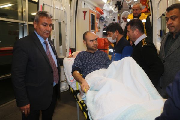 Afrin’de yaralanan asker memleketi Adıyaman’a getirildi