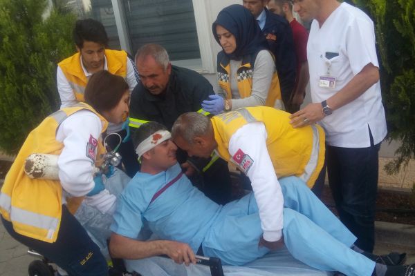 Ağız ve diş sağlığı merkezinde yangın tatbikatı