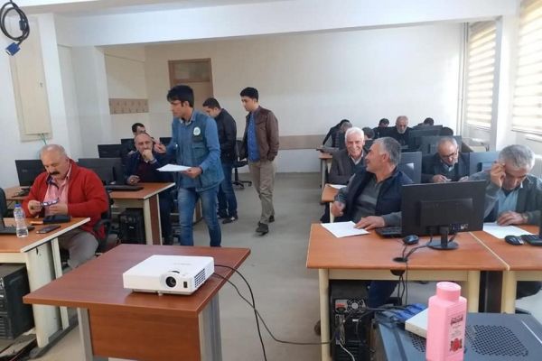 Avcı adayları sınava girdi