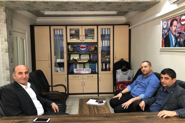 Başkan Aslan Eğitim Bir-Sen yönetimiyle bir araya geldi