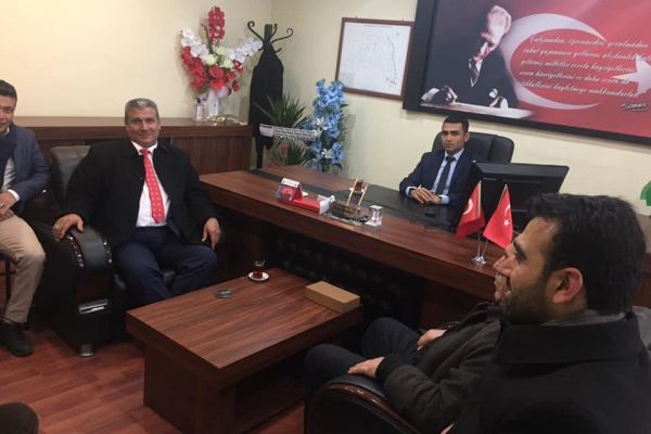 Başkan Erdengi'den, Tanrıkolu'na plaket
