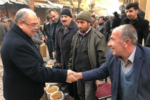 Başkan Kutlu oturakçı pazarı esnafıyla bir araya geldi
