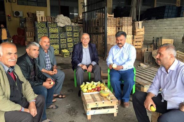 Başkan Kutlu’dan, Hal Esnafına Ziyaret