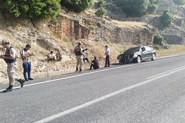 Bayram için aldığı otomobil memleket yolunda küle döndü