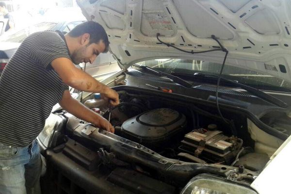 Bayram sonrası tamirhanelerde araç yoğunluğu