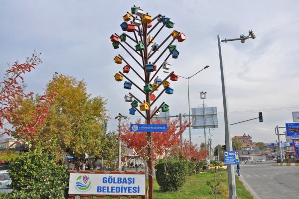 Belediyeden kuşlara yuva