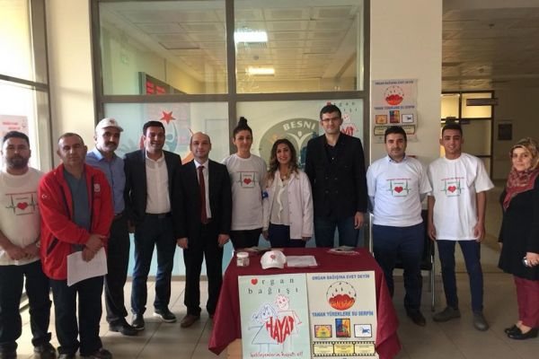 Besni'de Organ bağışı standı